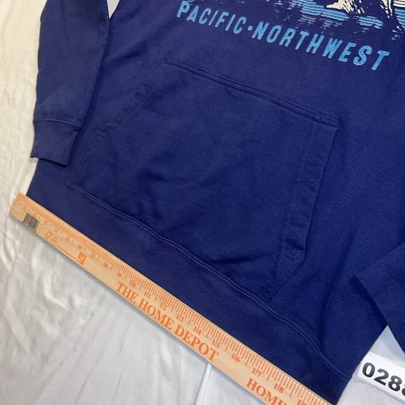 VTG Oregon Port and Company Hoodie Men's Size M Blue - Picture 5 of 7